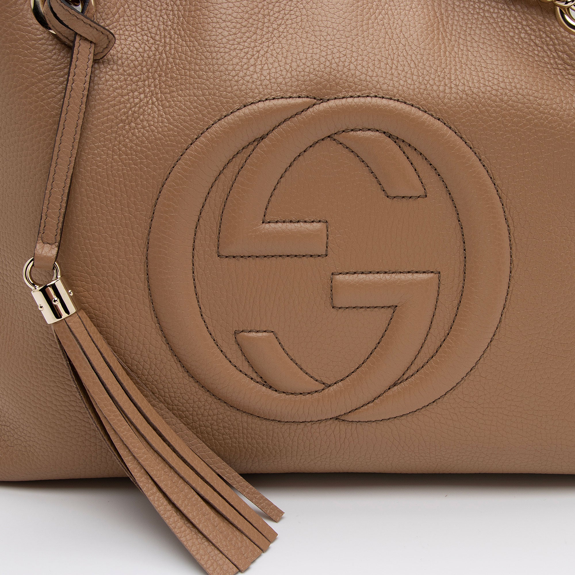 Gucci Leather Soho Medium Shoulder Bag (SHF-XL0Vpo)