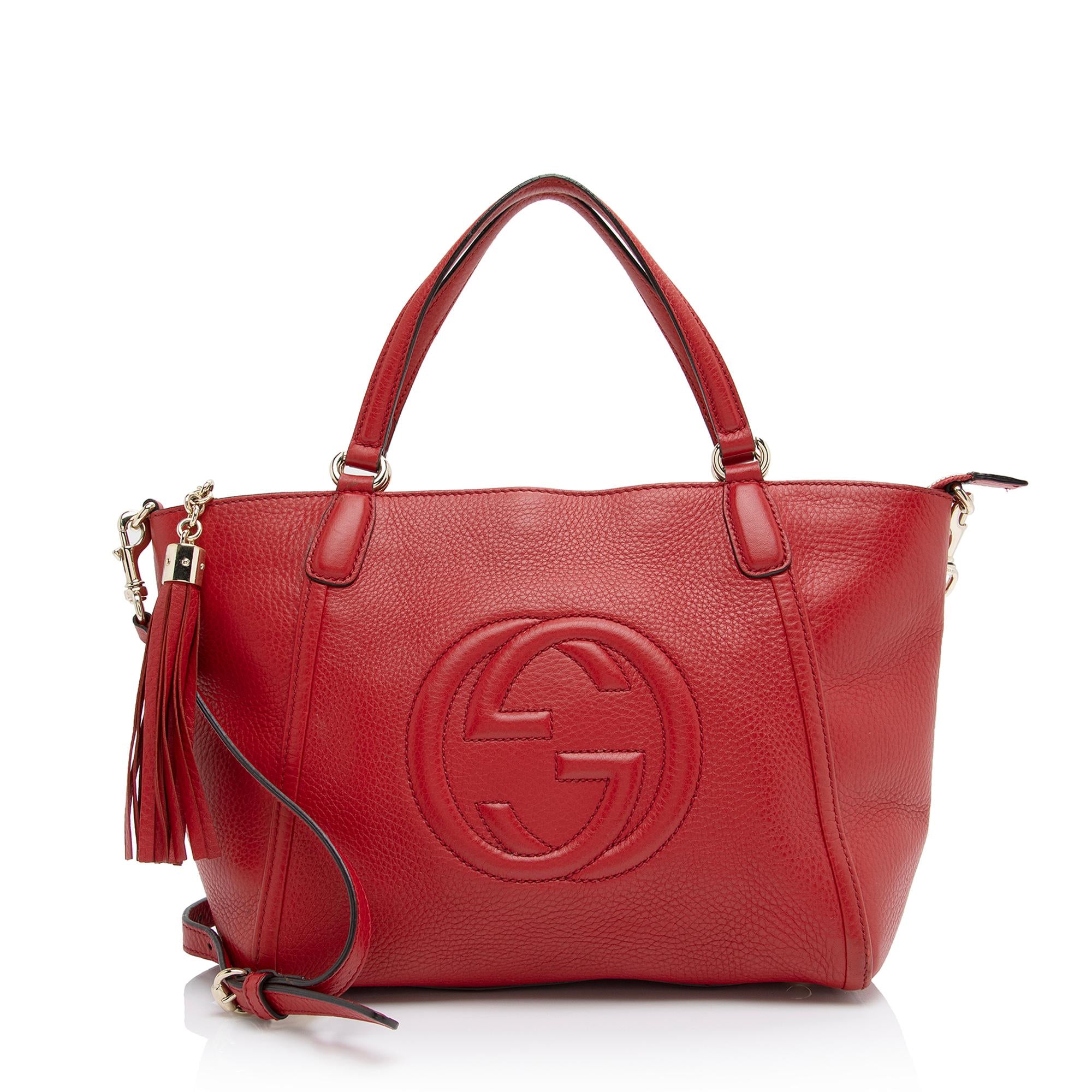 Gucci Leather Soho Top Handle Tote (SHF-CYGxPH)