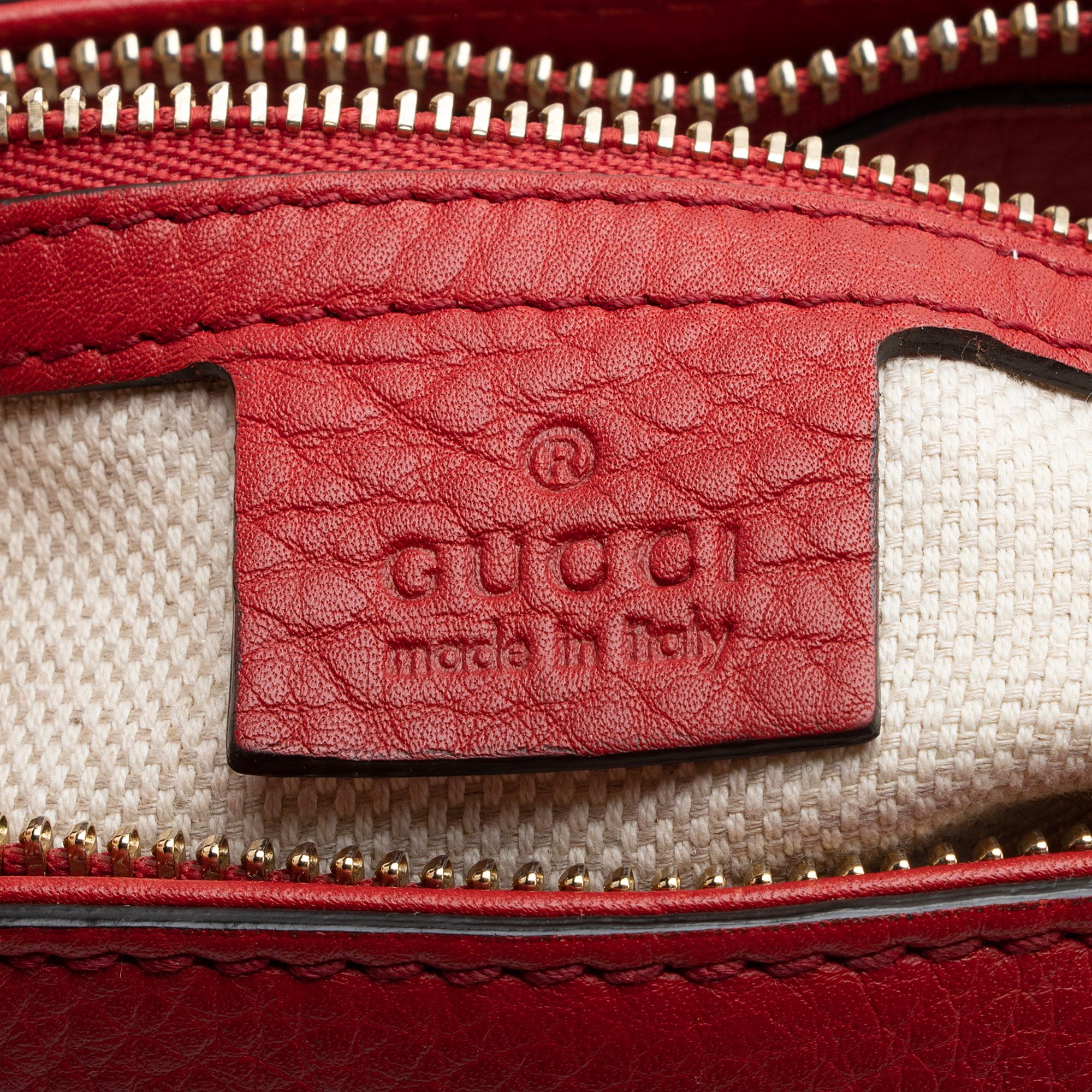 Gucci Leather Soho Top Handle Tote (SHF-CYGxPH)