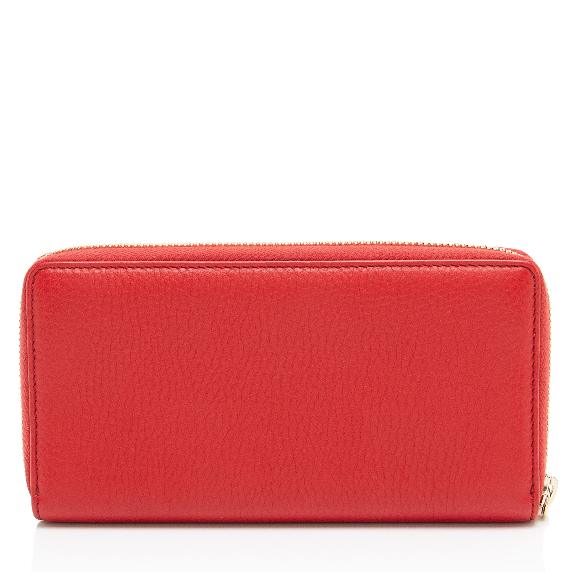 Gucci Leather Soho Zip Around Wallet