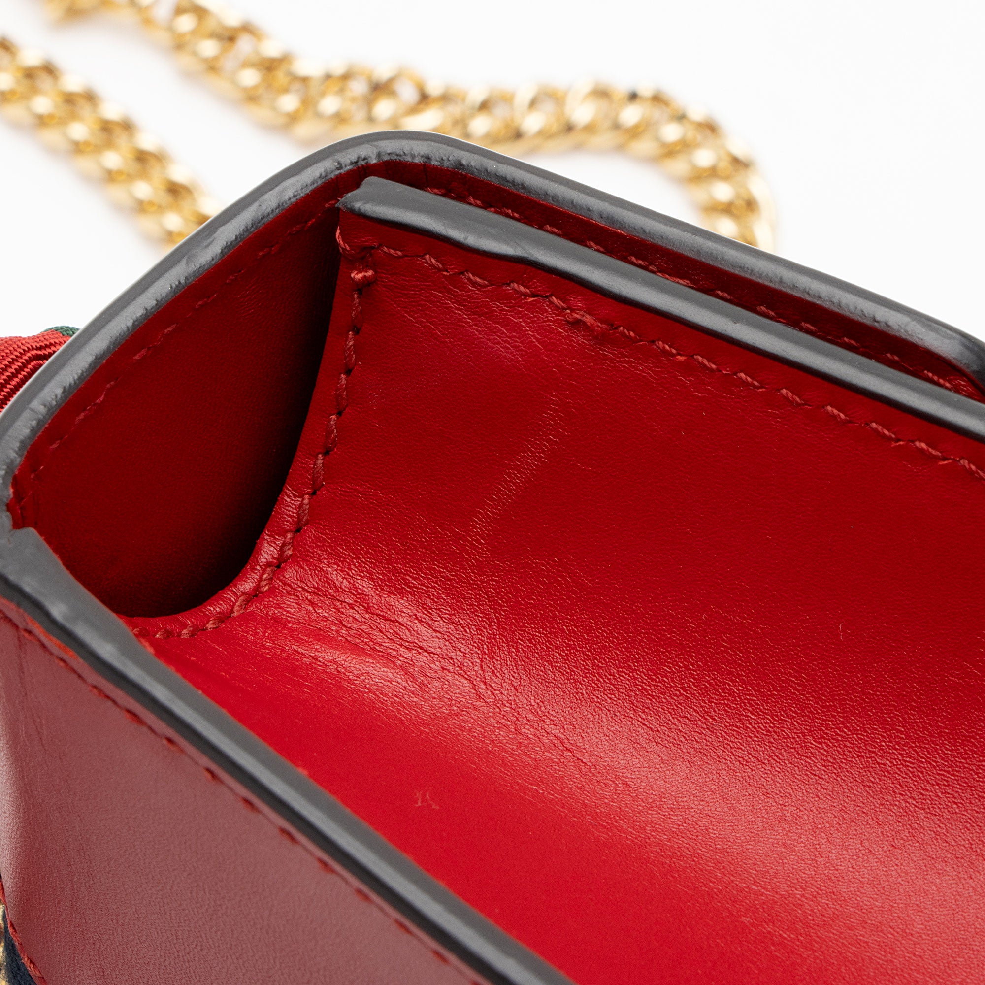 Gucci Leather Sylvie Mini Chain Bag