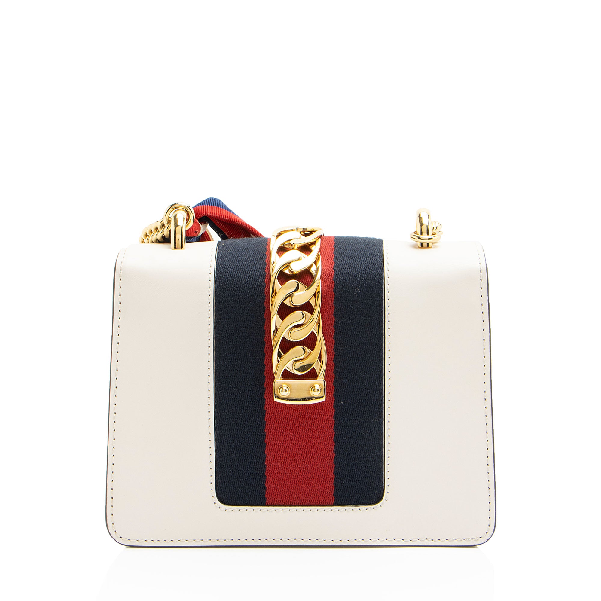 Gucci Leather Sylvie Mini Chain Bag