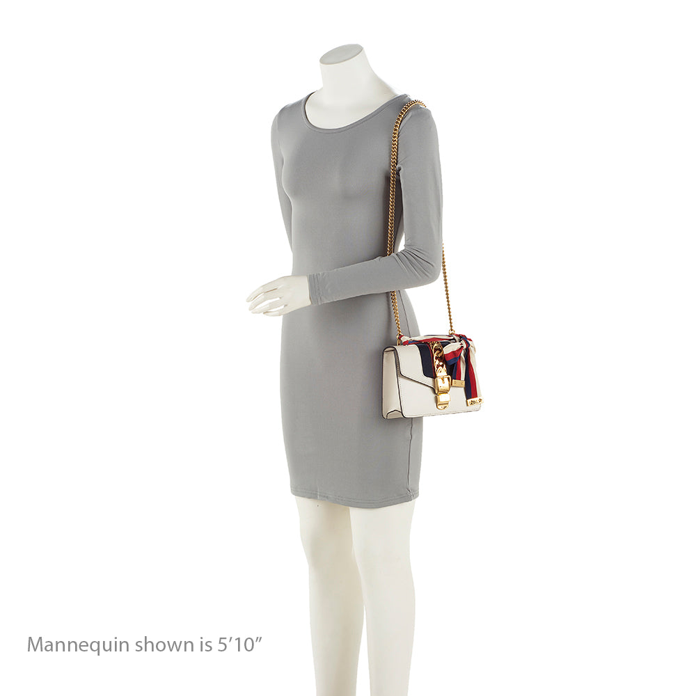 Gucci Leather Sylvie Mini Chain Bag