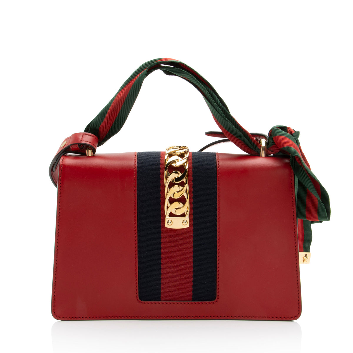 Gucci Leather Sylvie Small Shoulder Bag