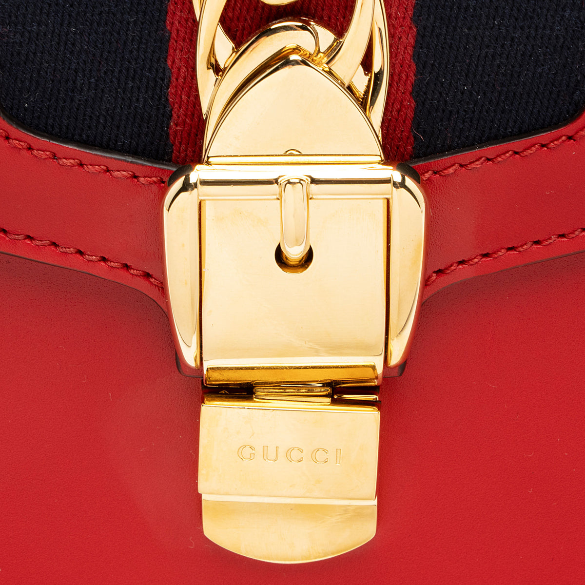 Gucci Leather Sylvie Small Shoulder Bag