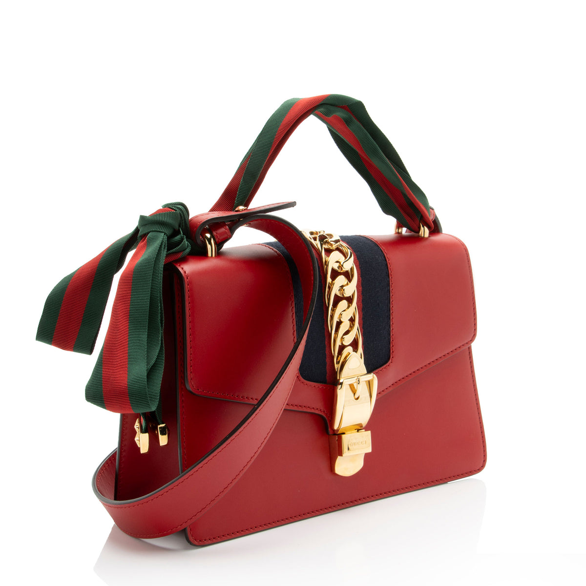 Gucci Leather Sylvie Small Shoulder Bag