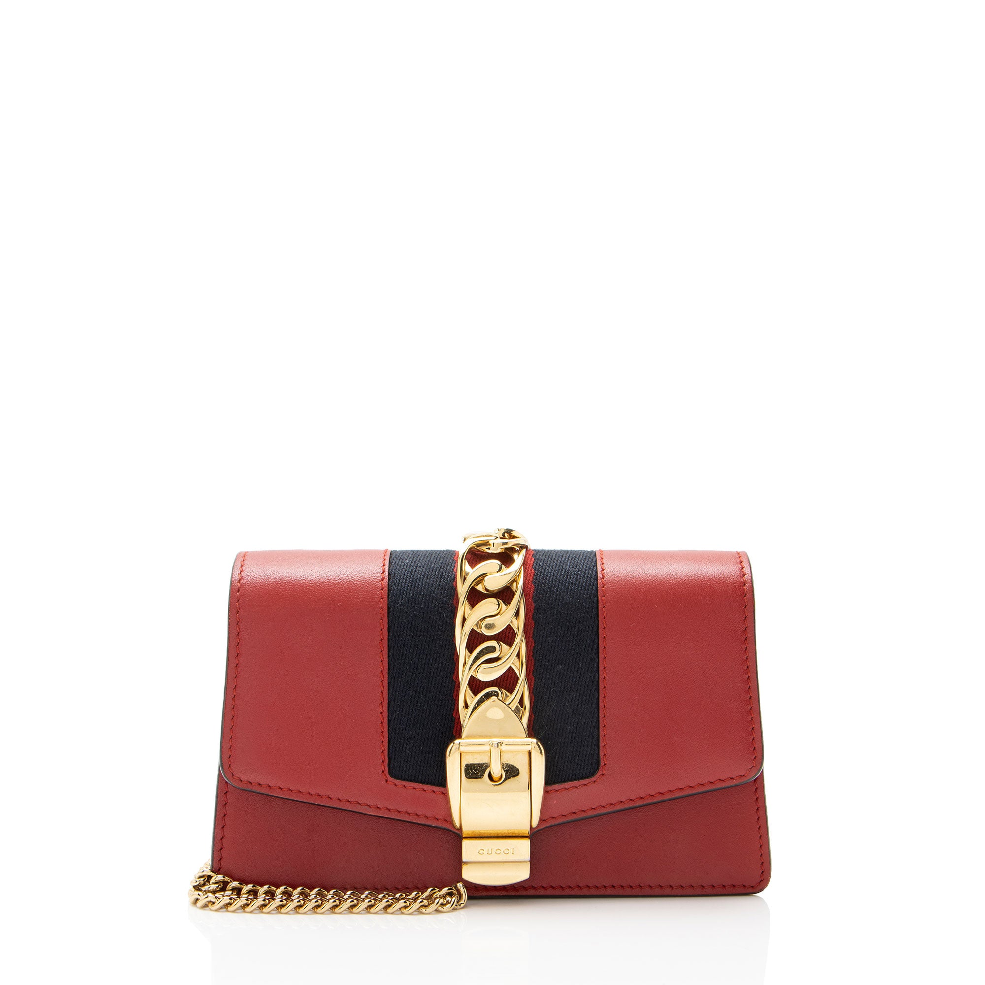 Gucci Leather Sylvie Super Mini Bag