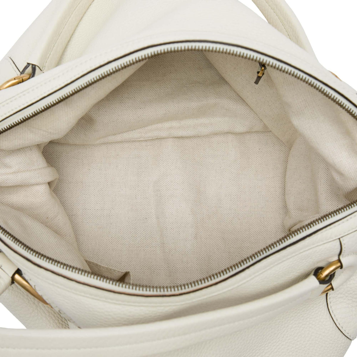 Gucci Leather Twill Satchel