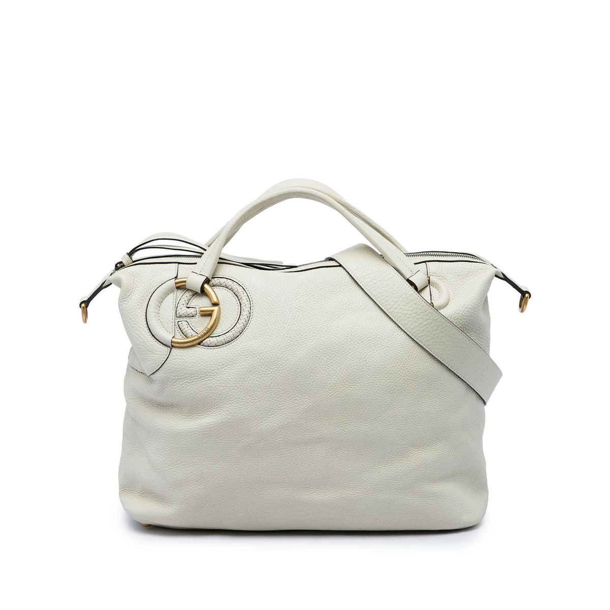 Gucci Leather Twill Satchel