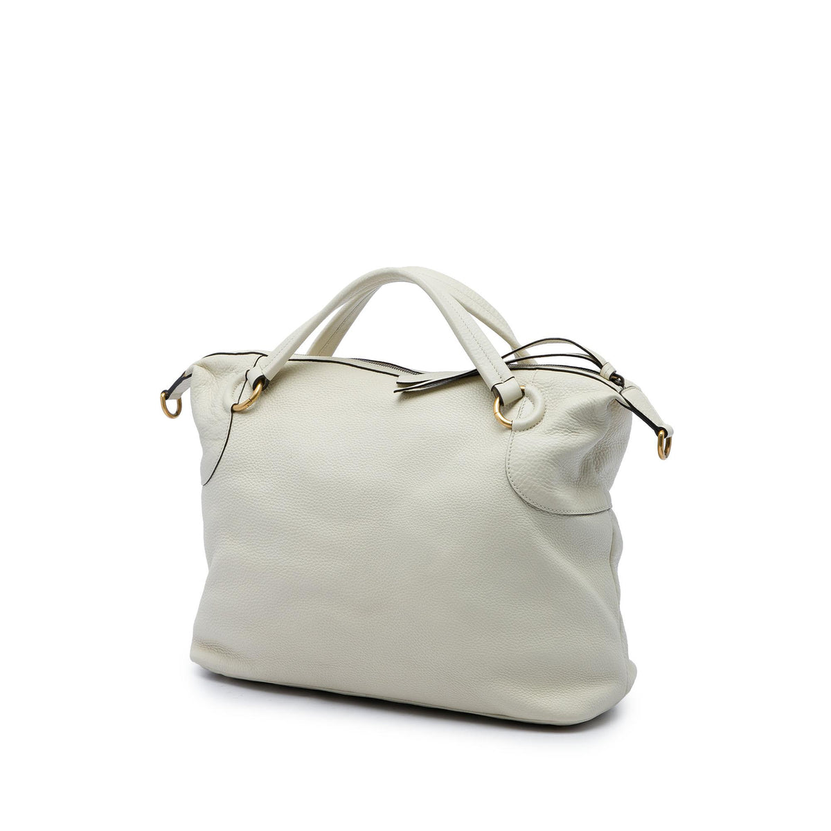 Gucci Leather Twill Satchel