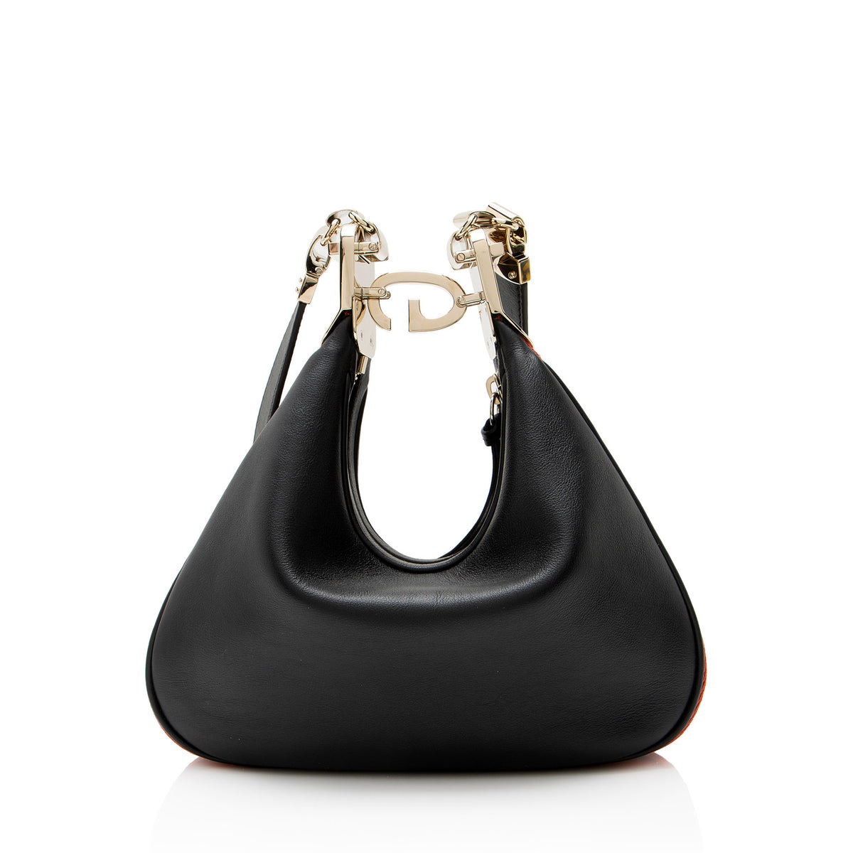 Gucci Leather Web Attache Small Shoulder Bag