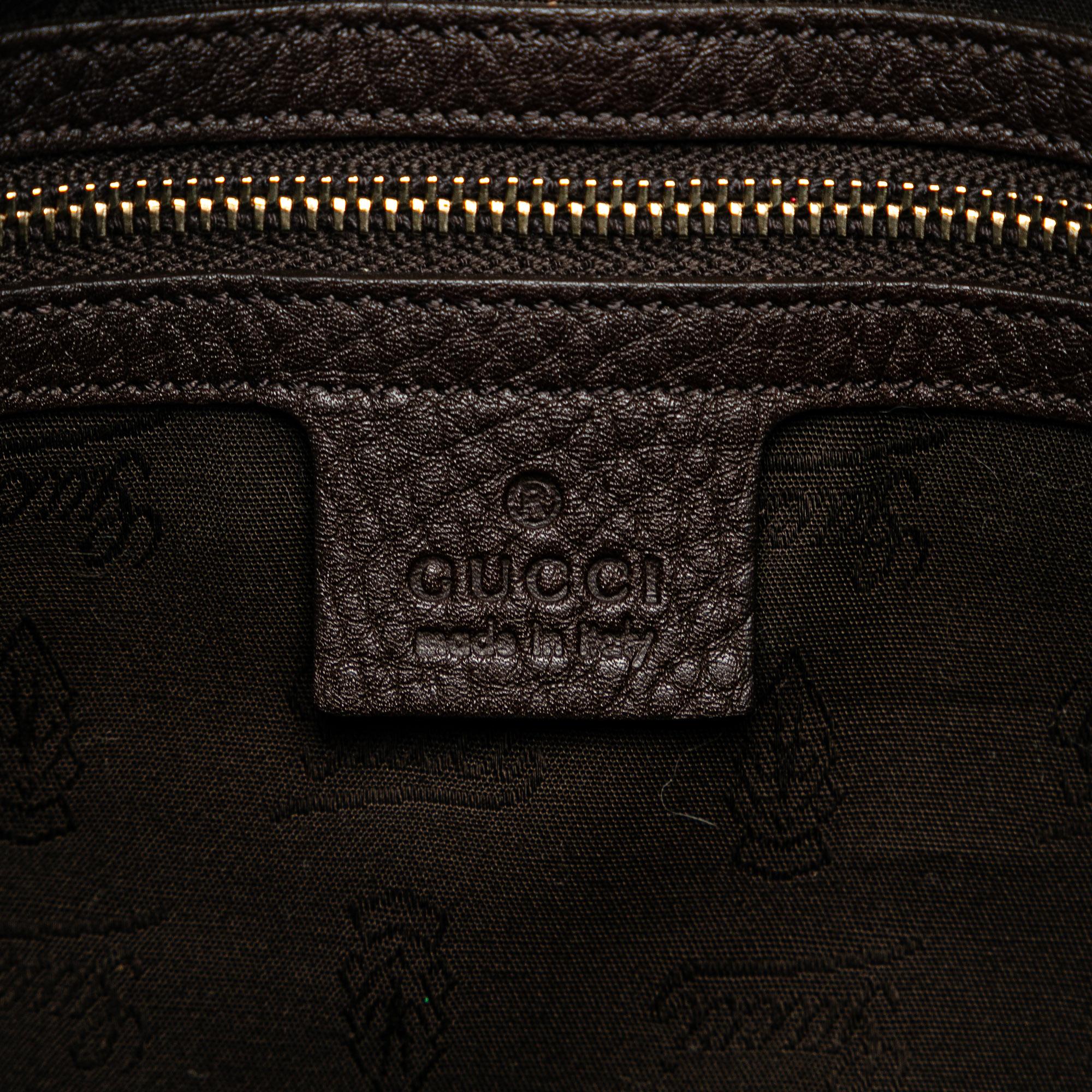 Gucci Leather Web Horsebit Heritage Hobo (SHG-jzG0Tk)
