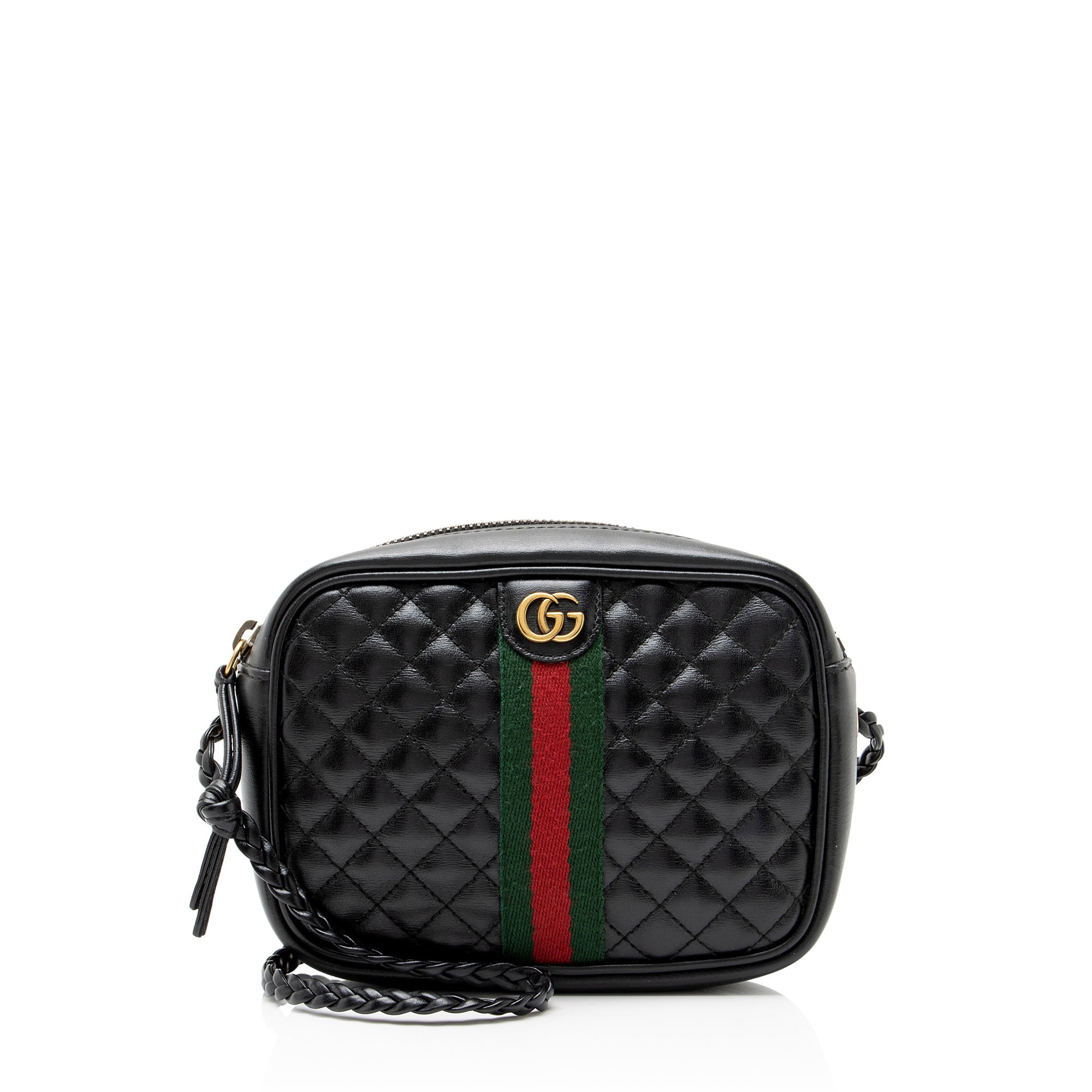 Gucci Leather Web Trapuntata Mini Bag