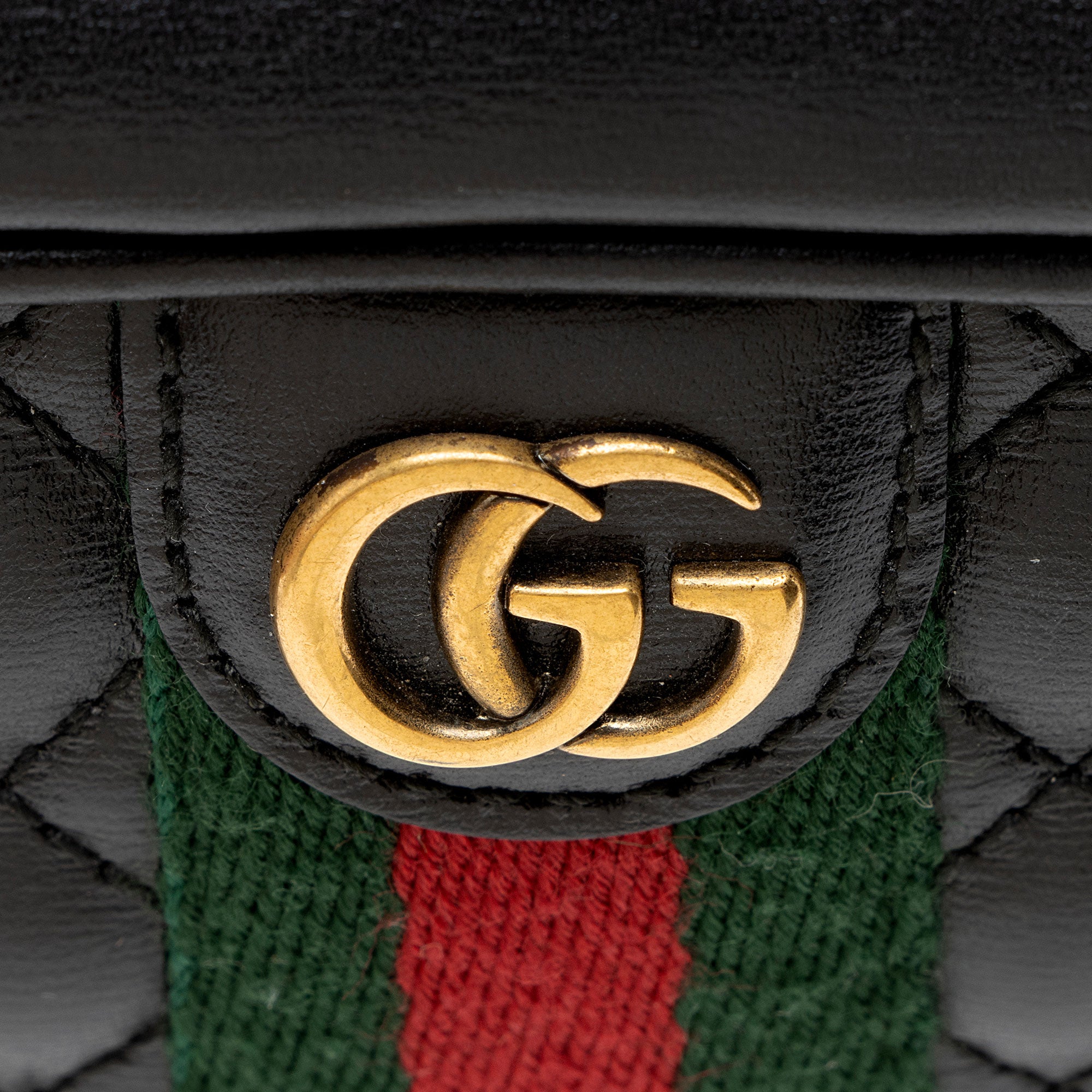 Gucci Leather Web Trapuntata Mini Bag