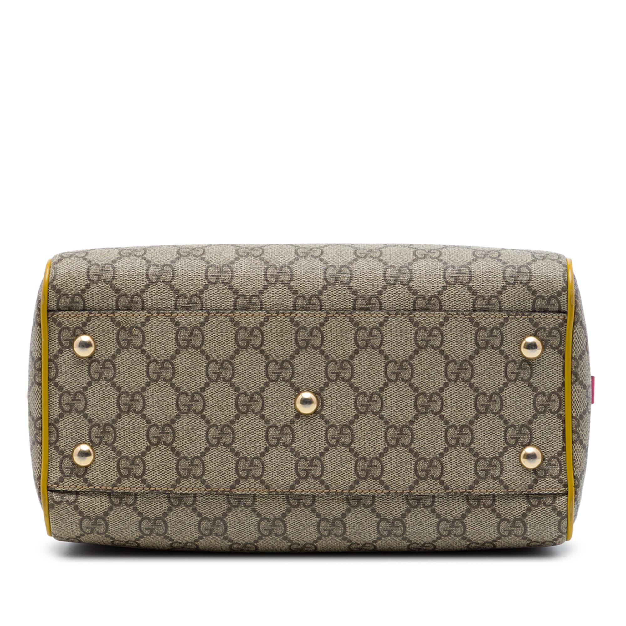 Gucci Limited Edition Small Multicolor GG Supreme Boston Bag