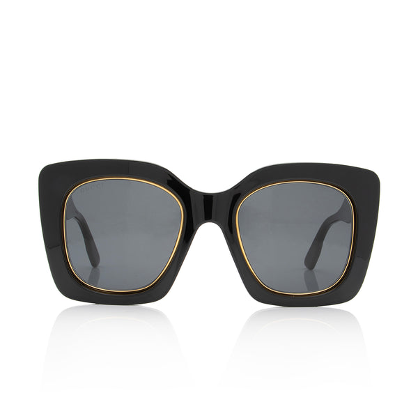 Gucci Logo Oversized Butterfly Sunglasses (SHF-MuUS94) – LuxeDH