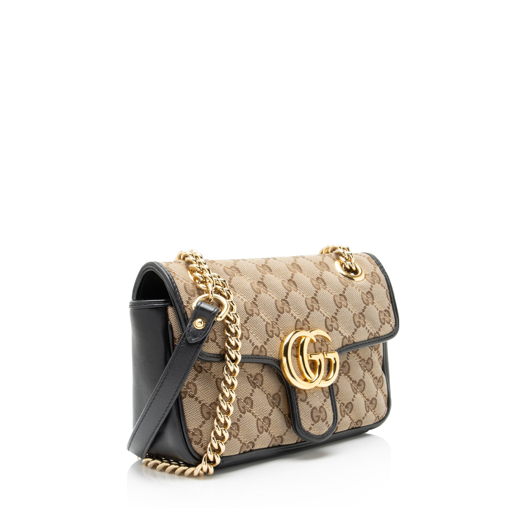 Gucci Matelasse GG Canvas GG Marmont Small Flap Bag