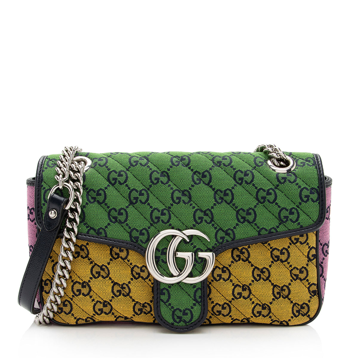 Gucci Multicolor Matelasse GG Canvas Marmont Small Shoulder  display picture 1