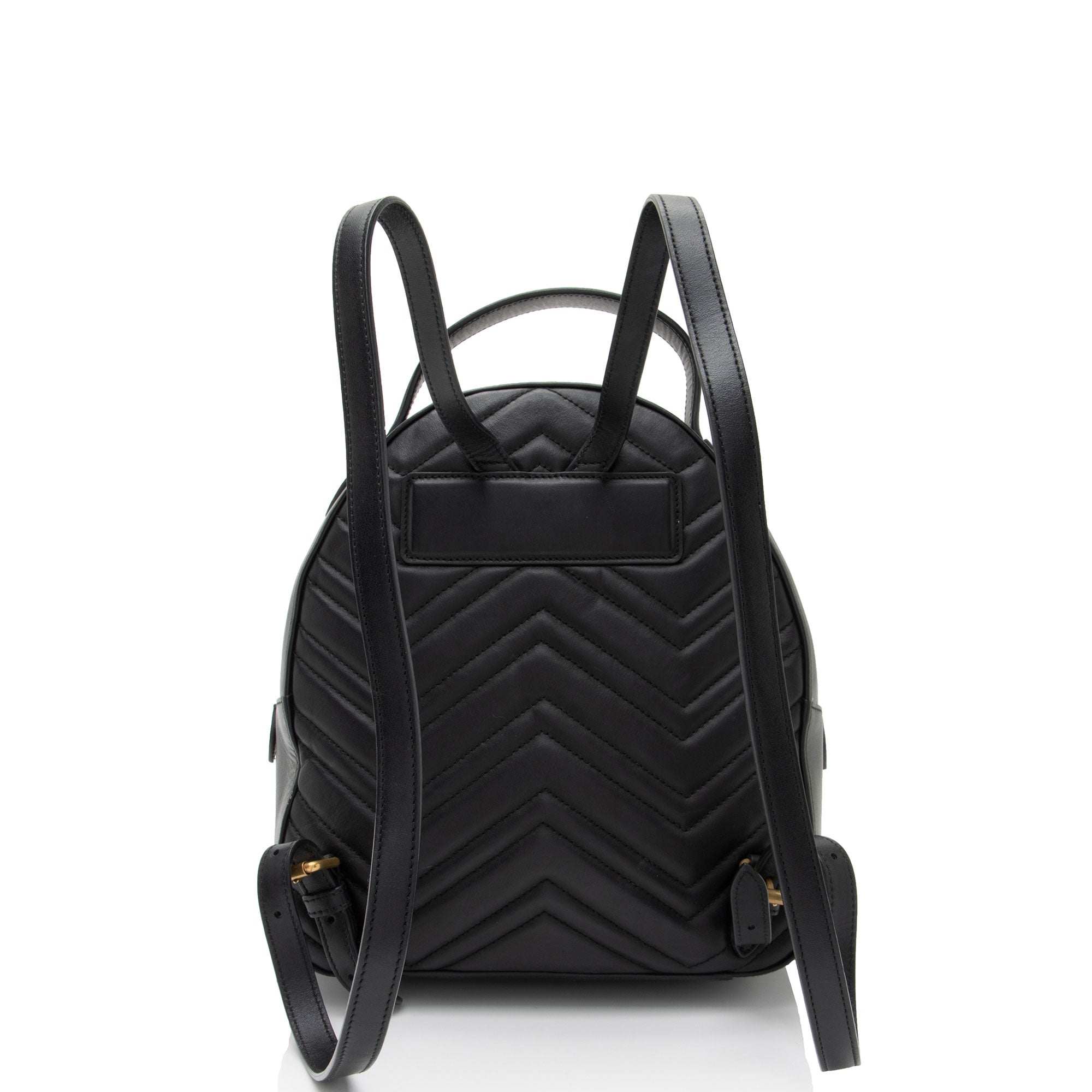 Gucci Matelasse Leather GG Marmont Animal Studs Backpack (SHF-1Xptvj)