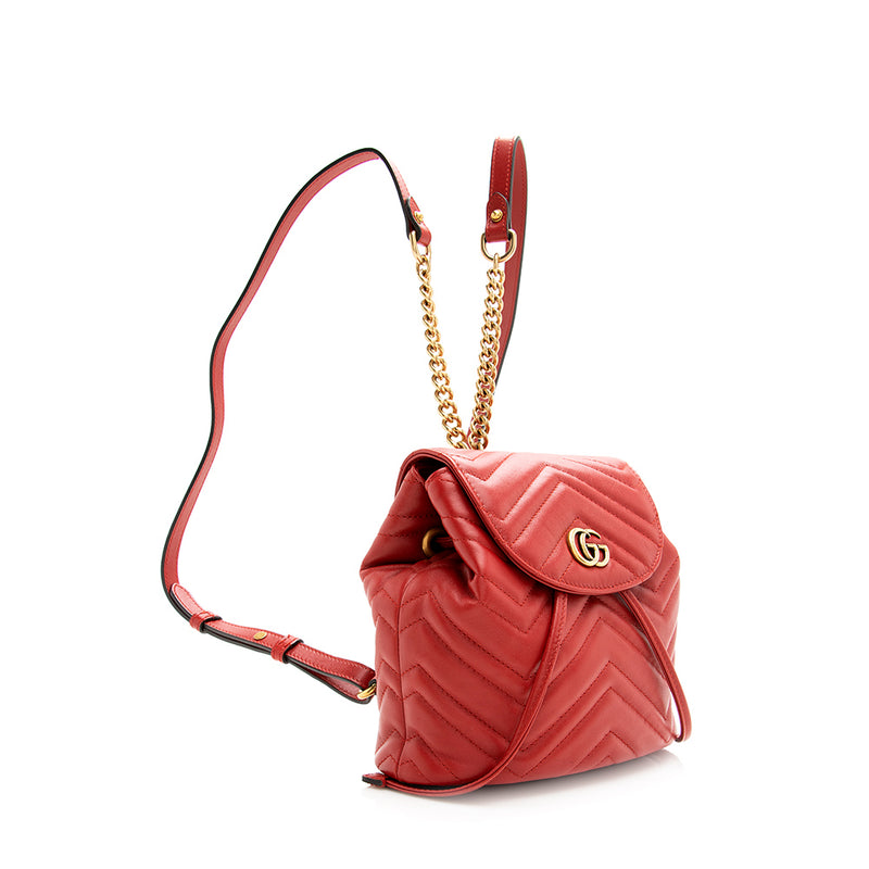Gucci Matelasse Leather GG Marmont Mini Backpack (SHF-19948)