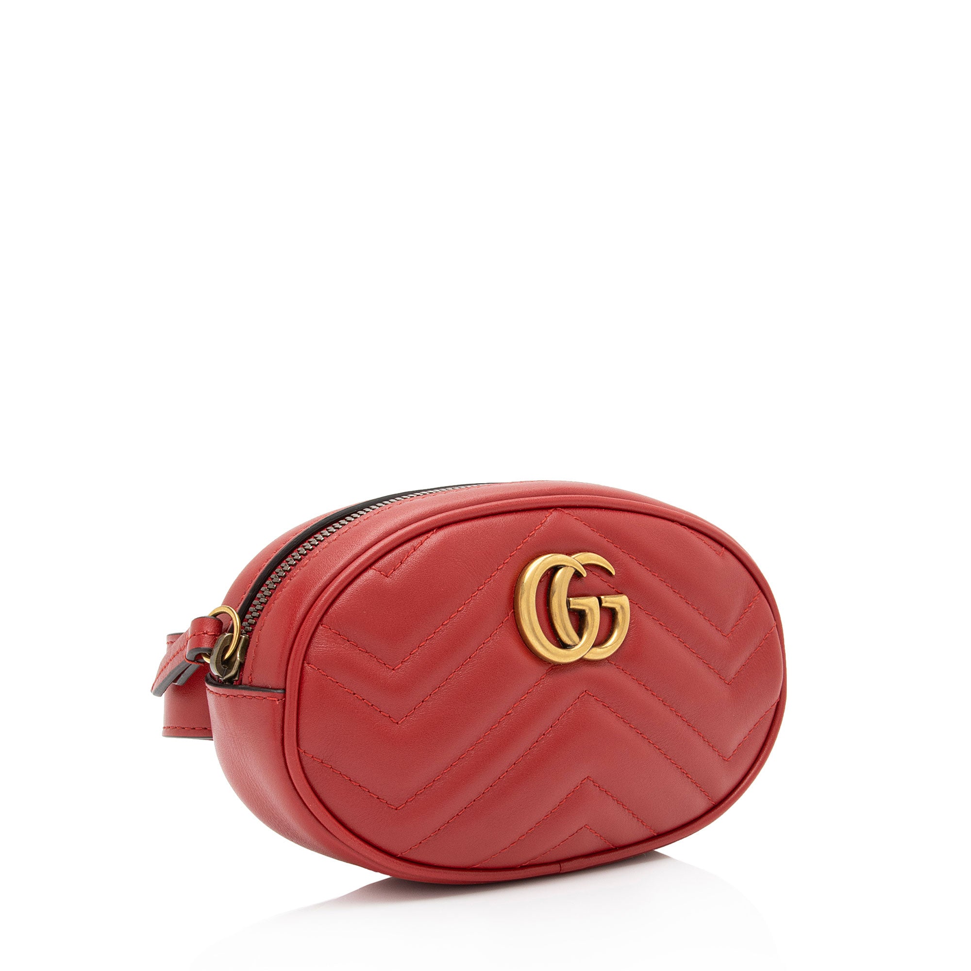 Gucci Matelasse Leather GG Marmont Belt Bag - Size 34 / 85 (SHF-xF7VUV)