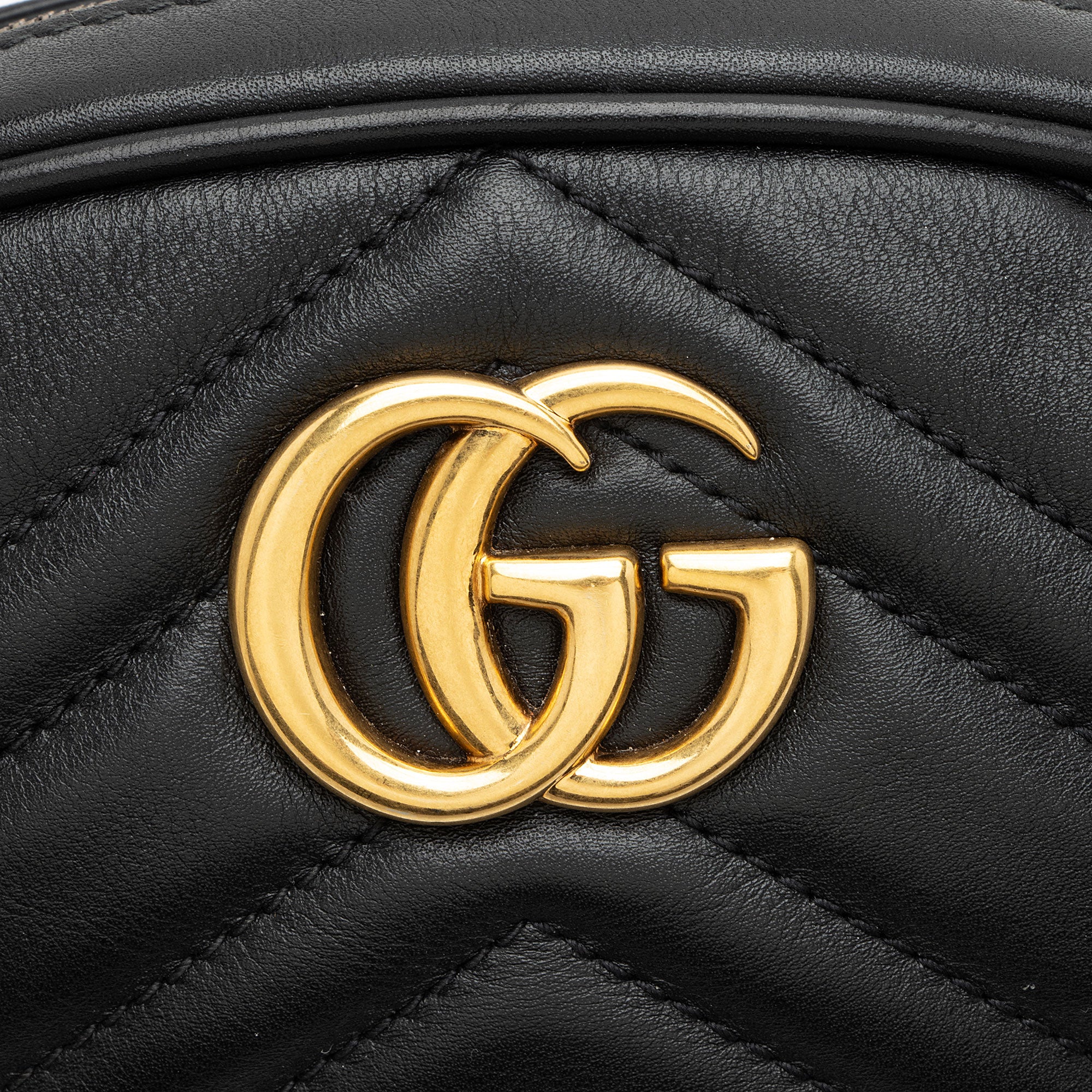 Gucci Matelasse Leather GG Marmont Belt Bag - Size 34 / 85