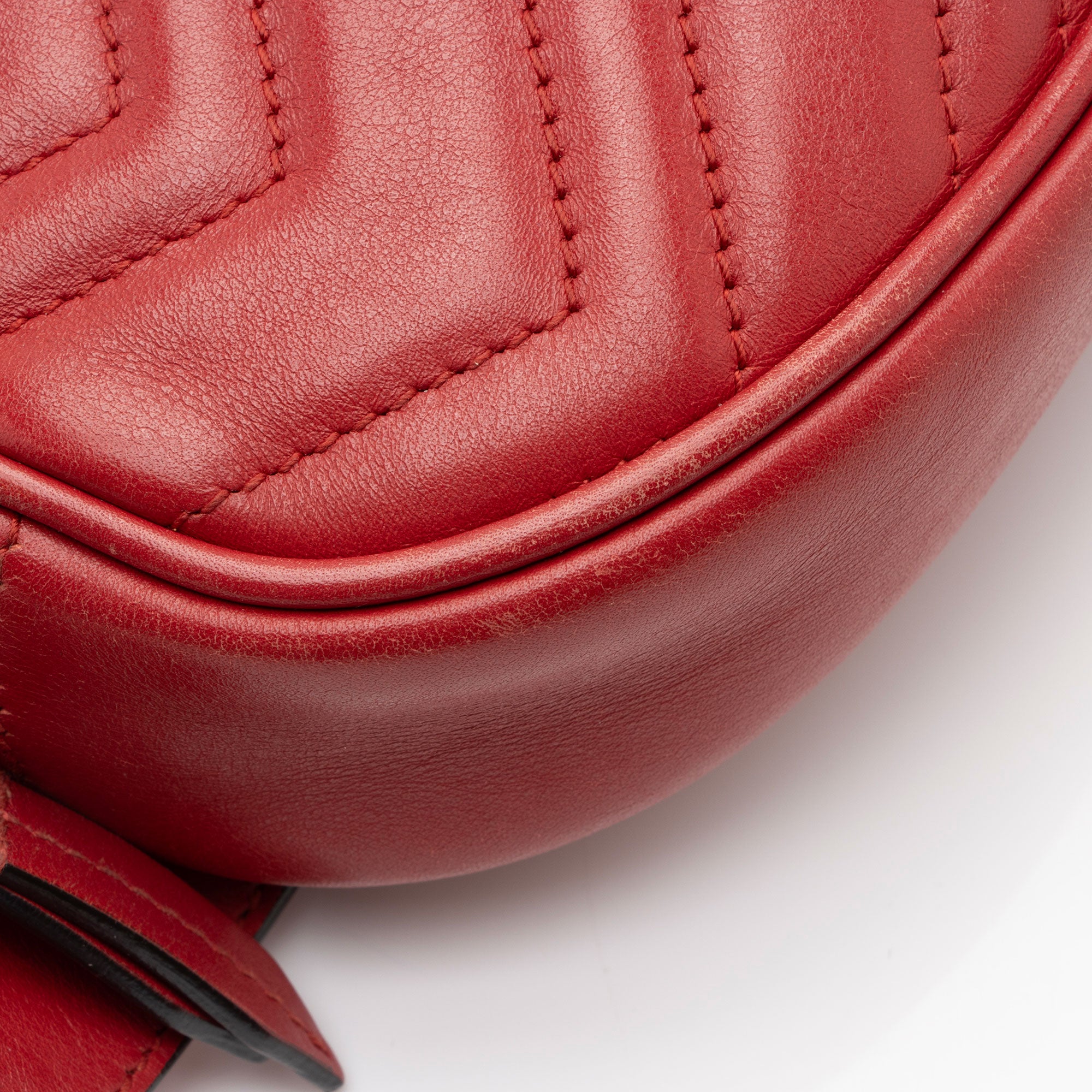 Gucci Matelasse Leather GG Marmont Belt Bag - Size 38 / 95 (SHF-DYUhgU)