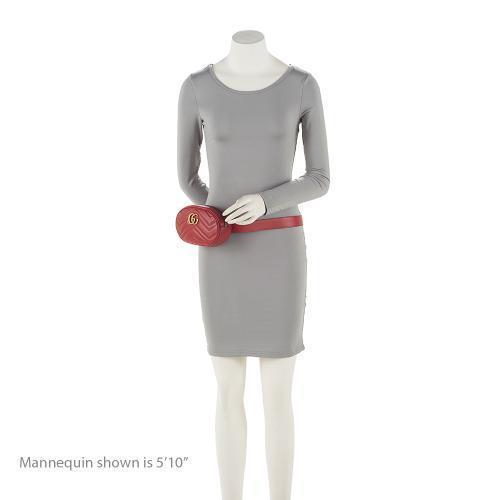 Gucci Matelasse Leather GG Marmont Belt Bag - Size 38 / 95 (SHF-DYUhgU)