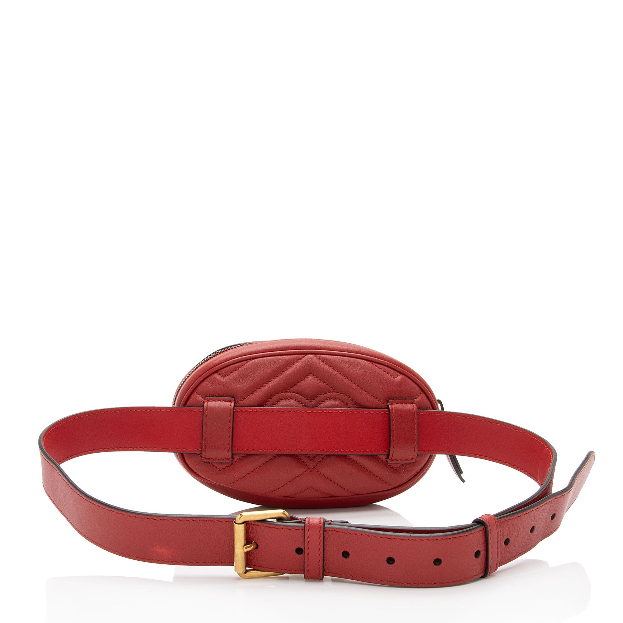 Gucci Matelasse Leather GG Marmont Belt Bag - Size 38 / 95