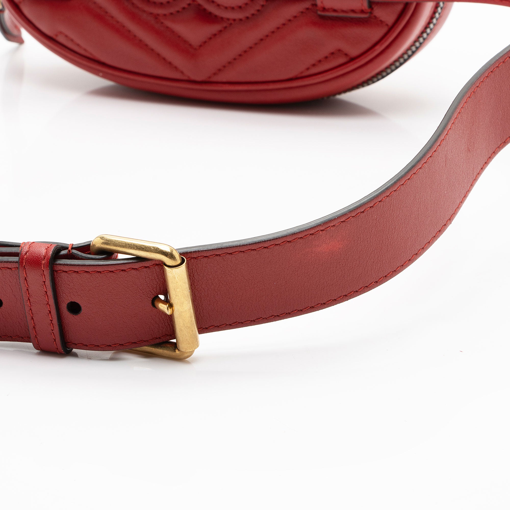 Gucci Matelasse Leather GG Marmont Belt Bag - Size 38 / 95