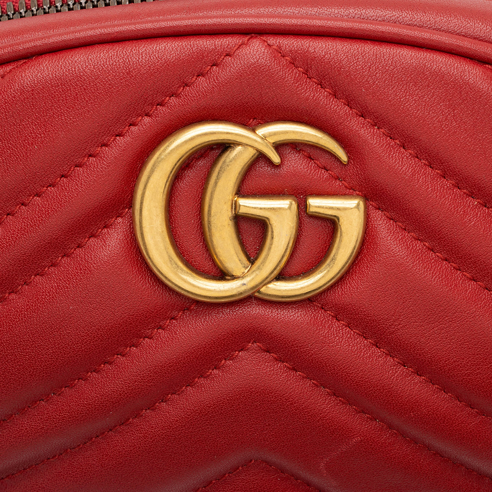 Gucci Matelasse Leather GG Marmont Belt Bag - Size 38 / 95