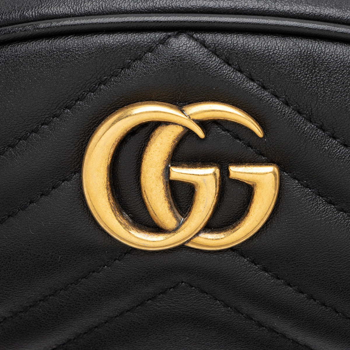 Gucci Matelasse Leather GG Marmont Belt Bag - Size 38 / 95