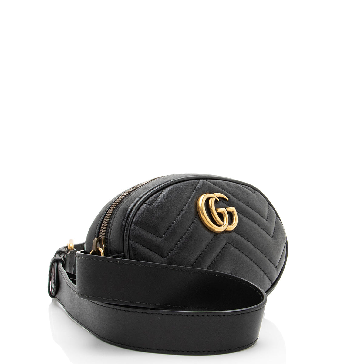 Gucci Matelasse Leather GG Marmont Belt Bag - Size 38 / 95