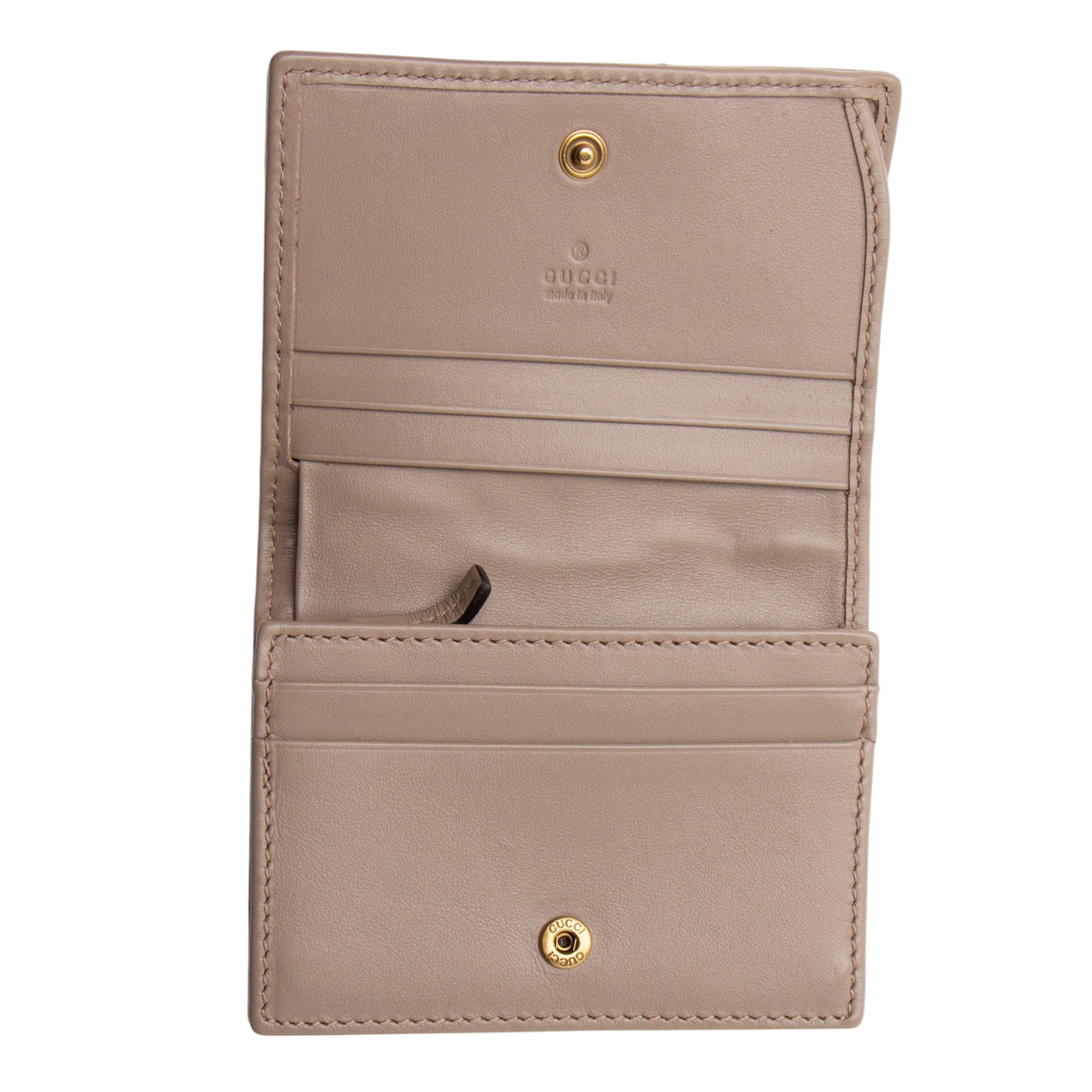 Gucci Matelasse Leather GG Marmont Card Wallet