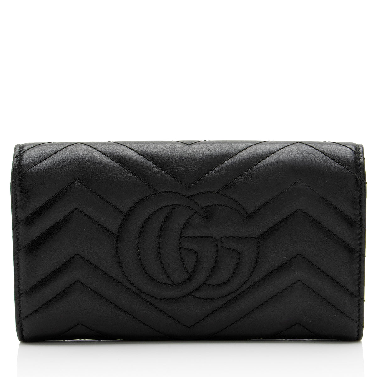 Gucci Matelasse Leather GG Marmont Continental Wallet