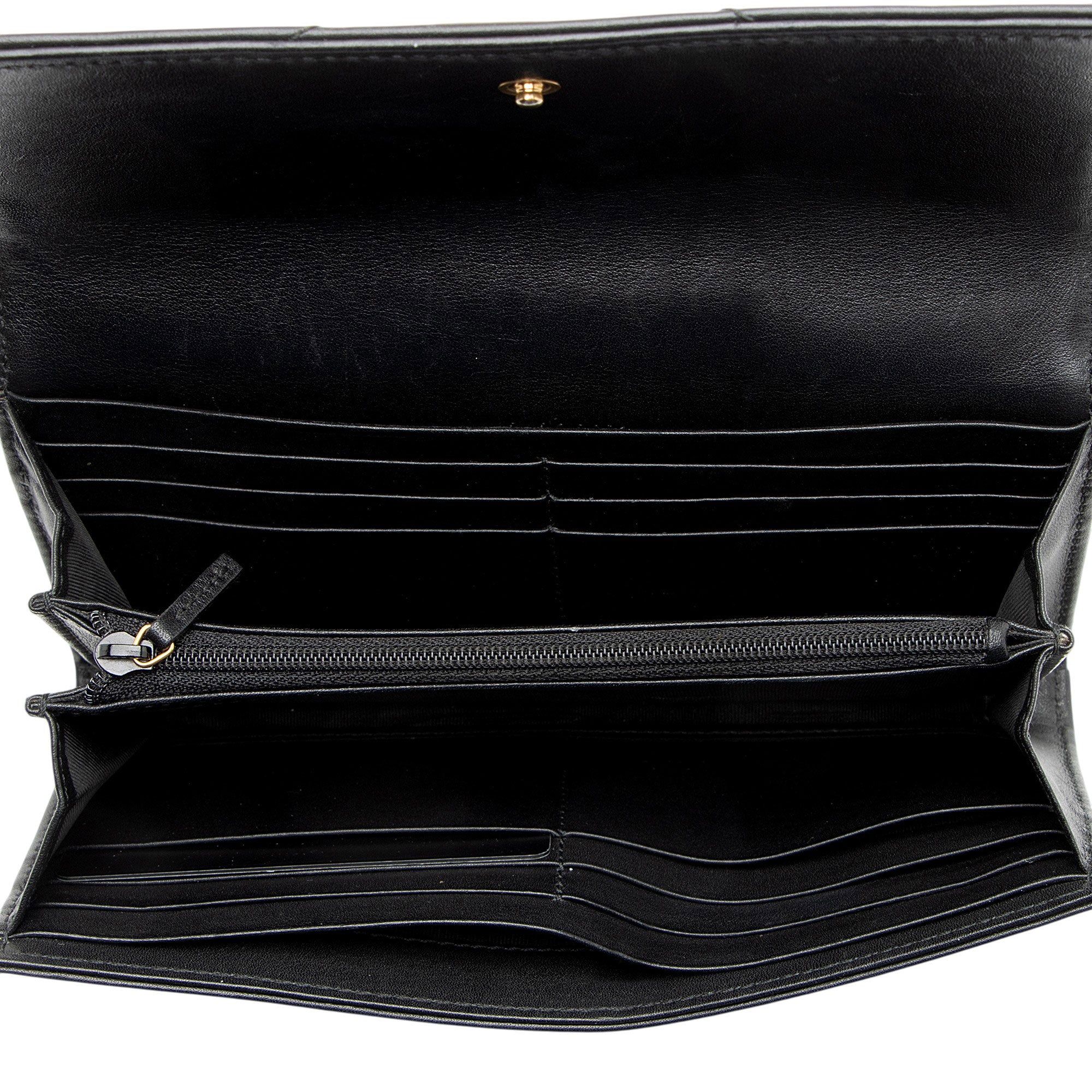 Gucci Matelasse Leather GG Marmont Continental Wallet