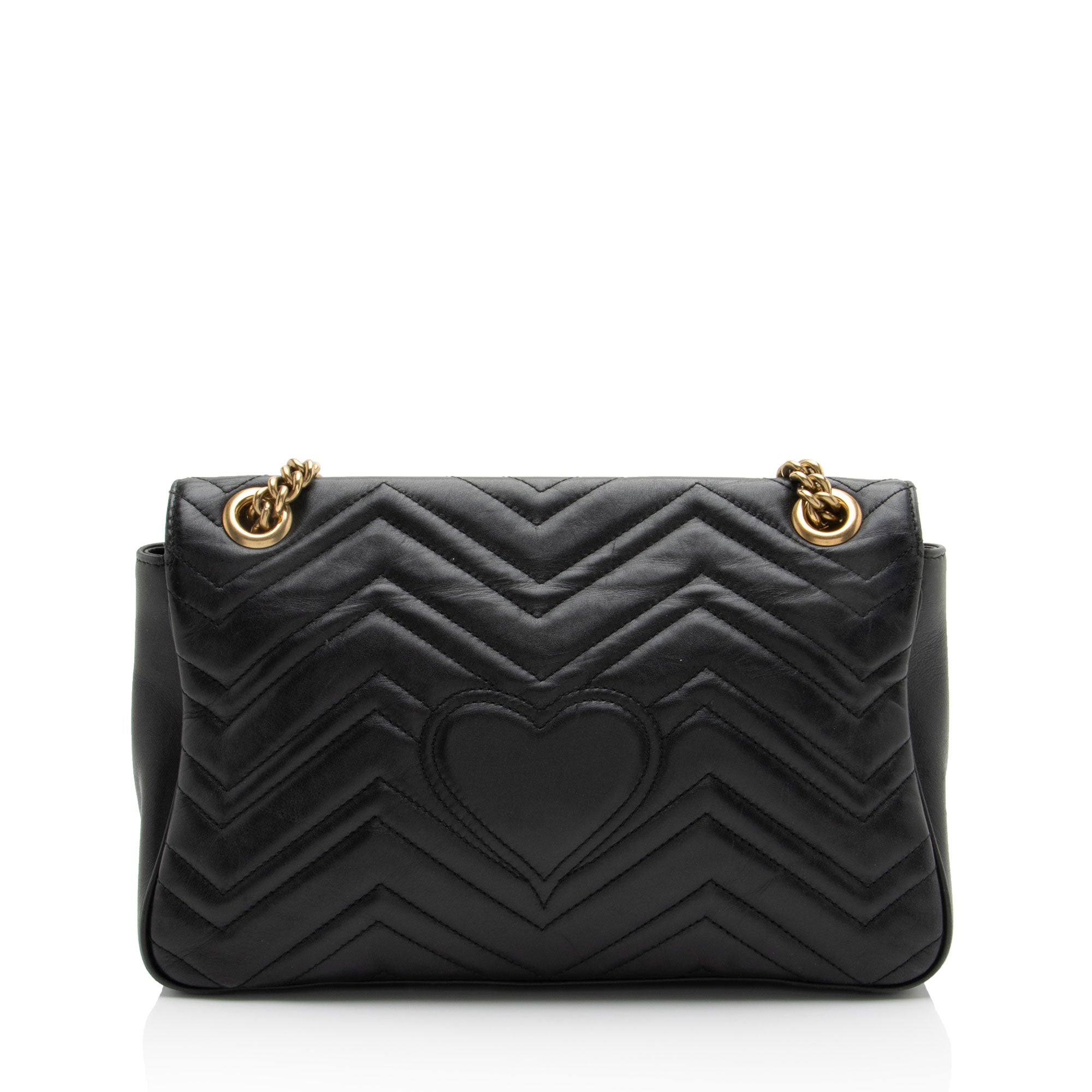 Gucci Matelasse Leather GG Marmont Large Flap Bag