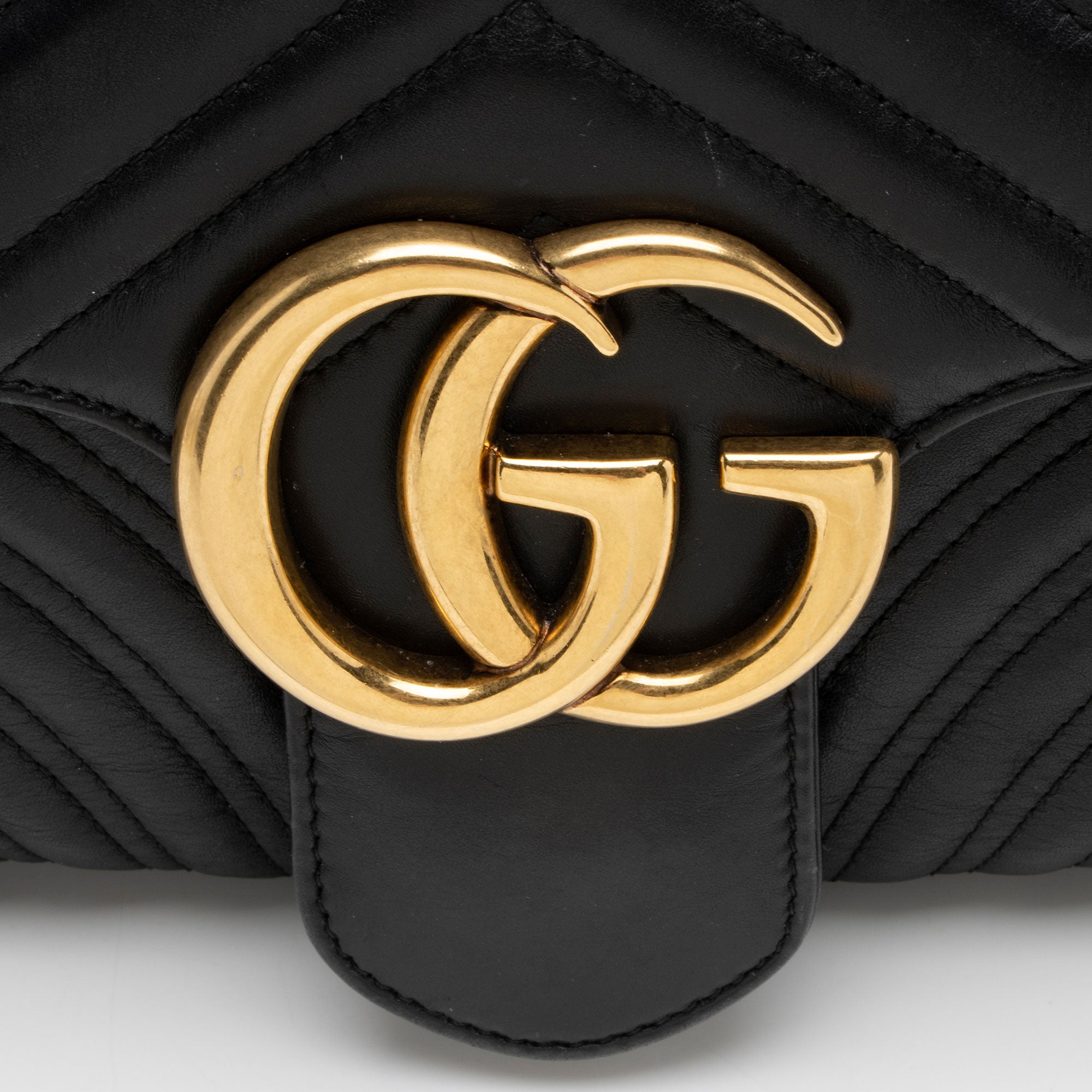 Gucci Matelasse Leather GG Marmont Large Flap Bag