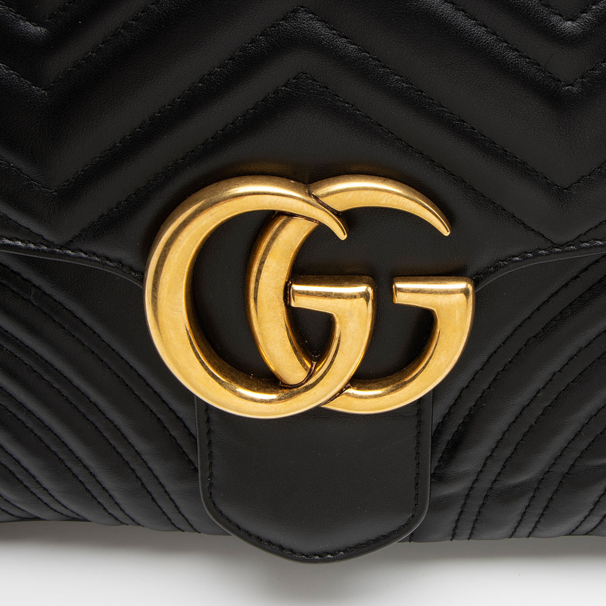 Gucci Matelasse Leather GG Marmont Large Flap Bag