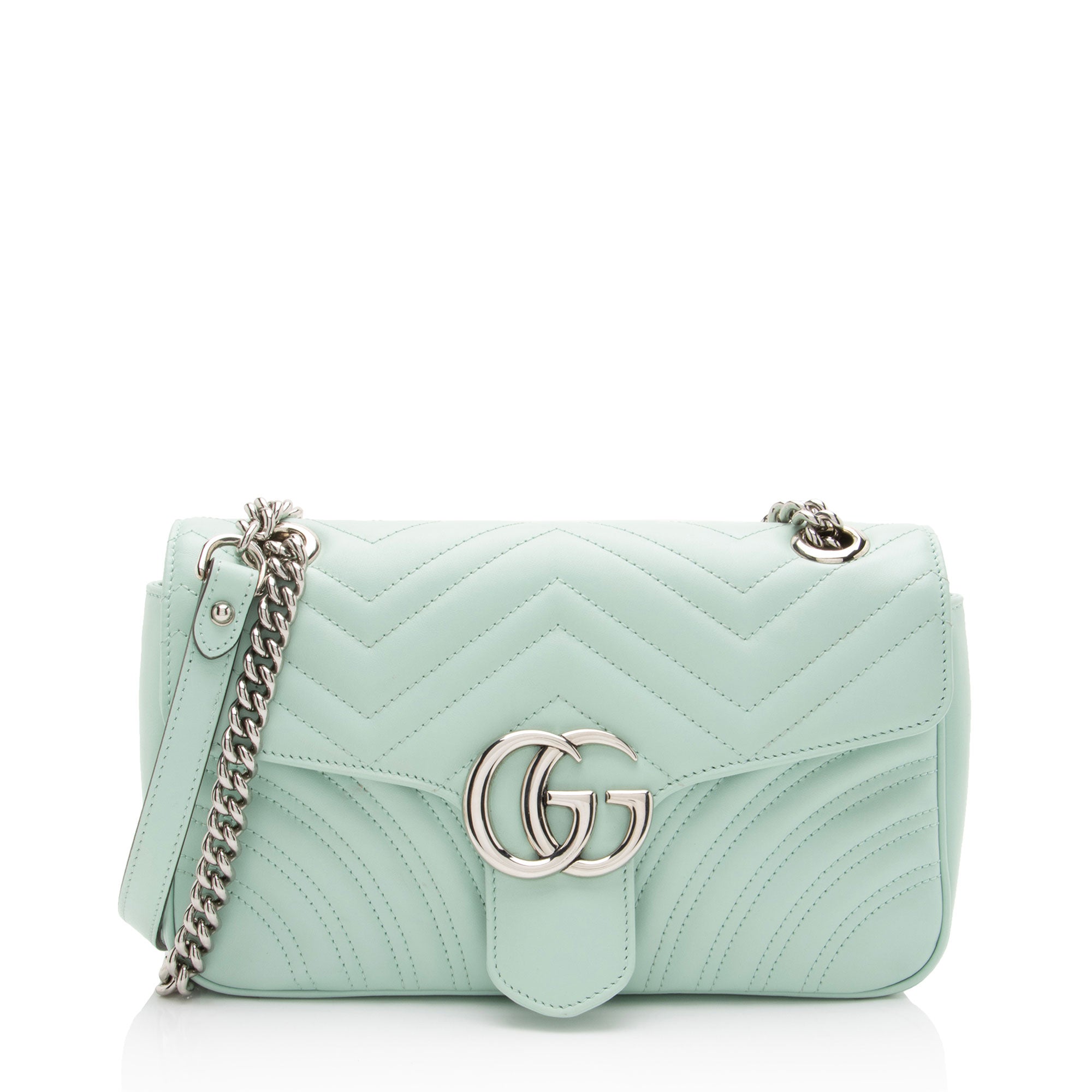 Gucci Matelasse Leather GG Marmont Medium Flap Bag