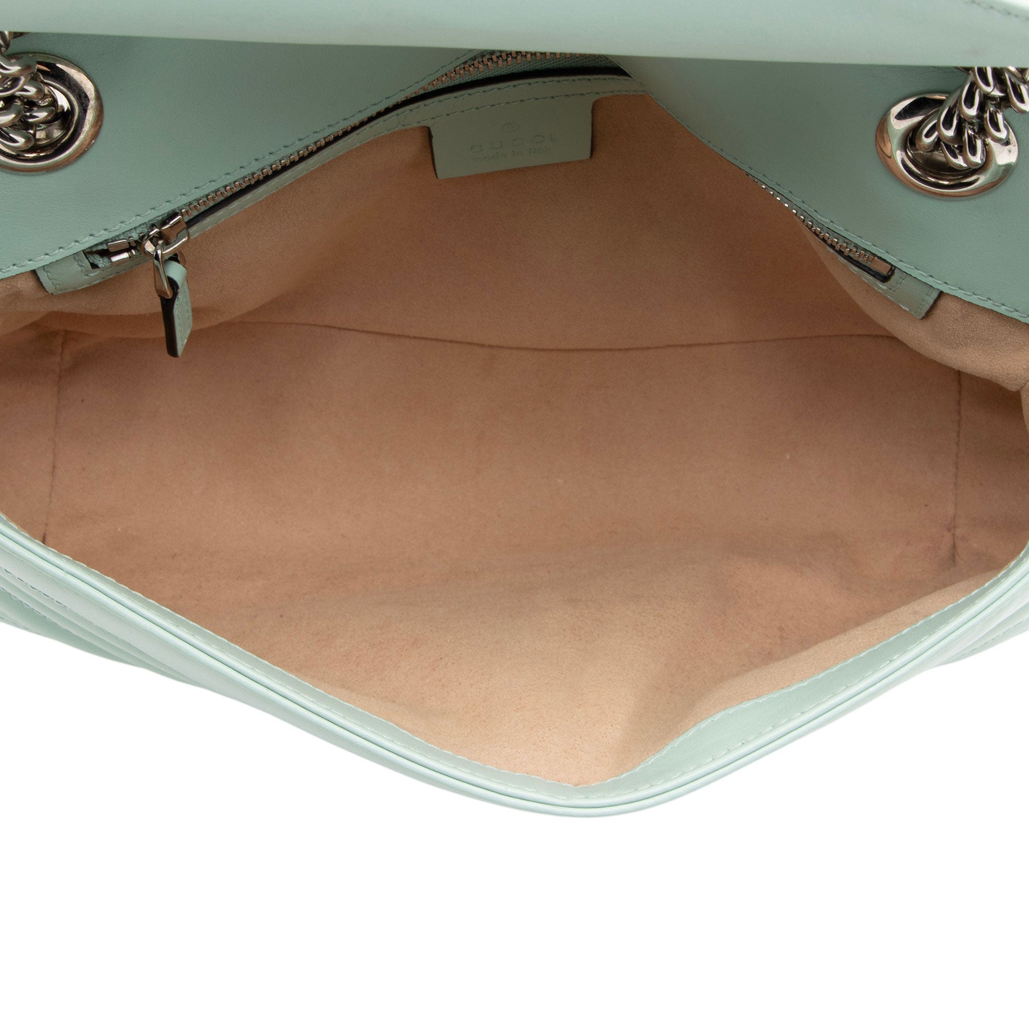 Gucci Matelasse Leather GG Marmont Medium Flap Bag