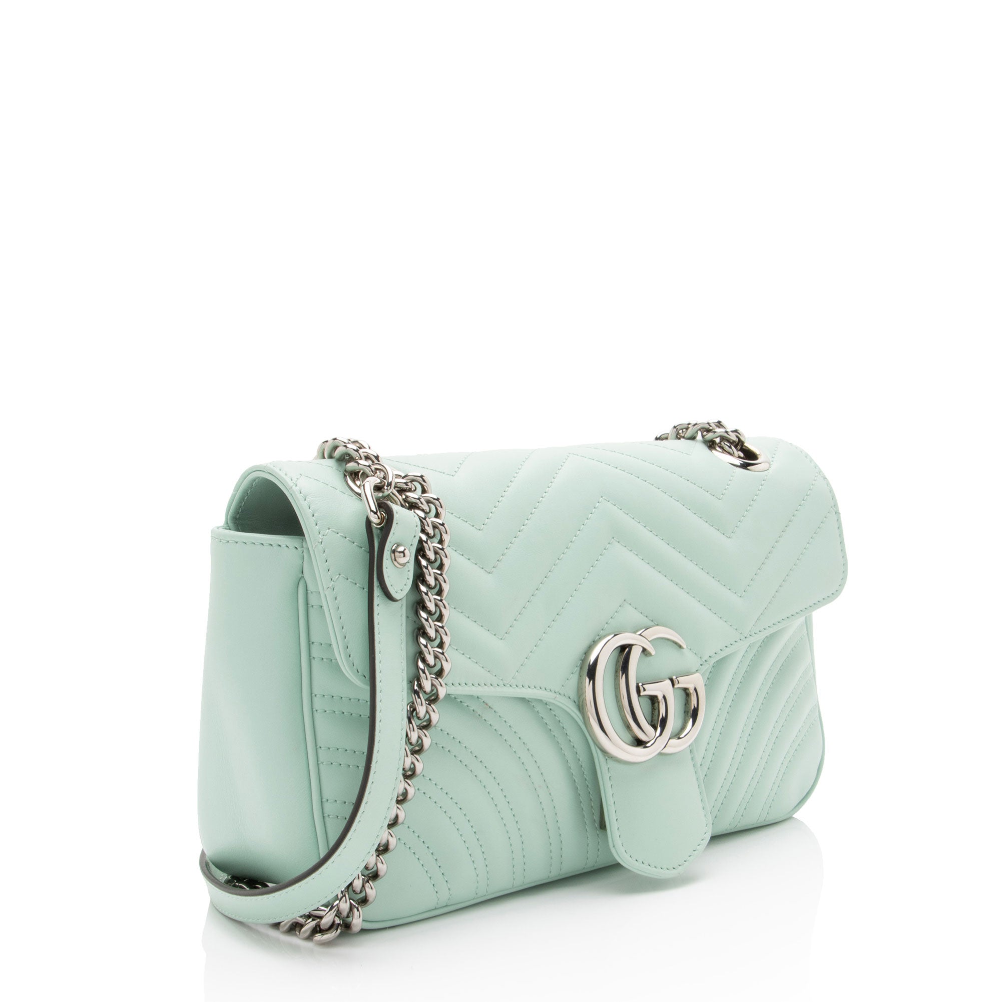 Gucci Matelasse Leather GG Marmont Medium Flap Bag