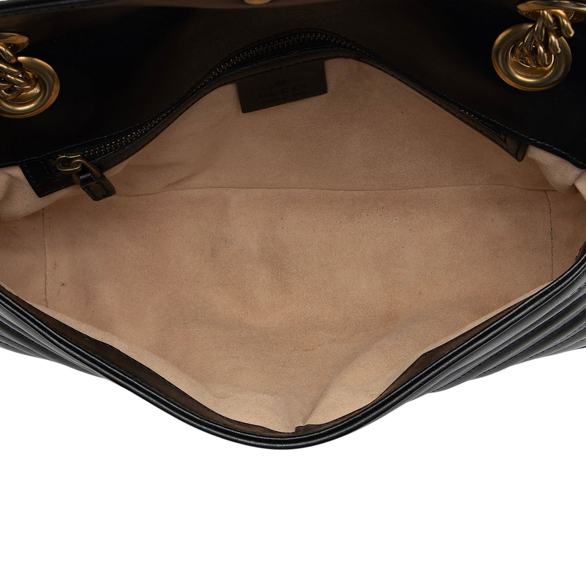 Gucci Matelasse Leather GG Marmont Medium Flap Bag