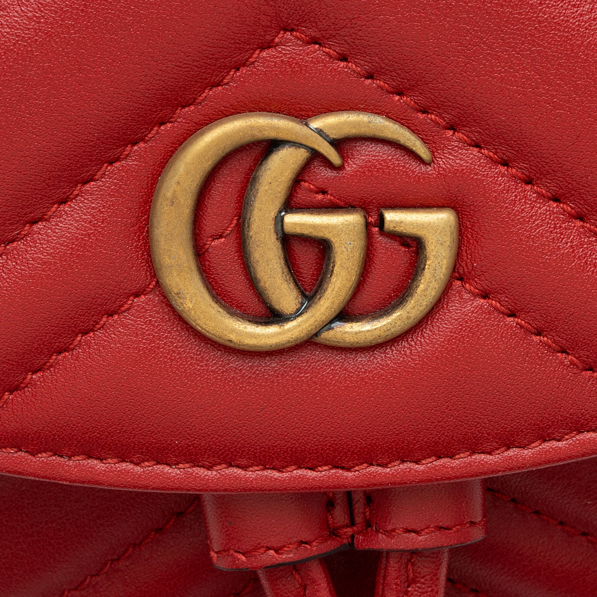 Gucci Matelasse Leather GG Marmont Mini Backpack