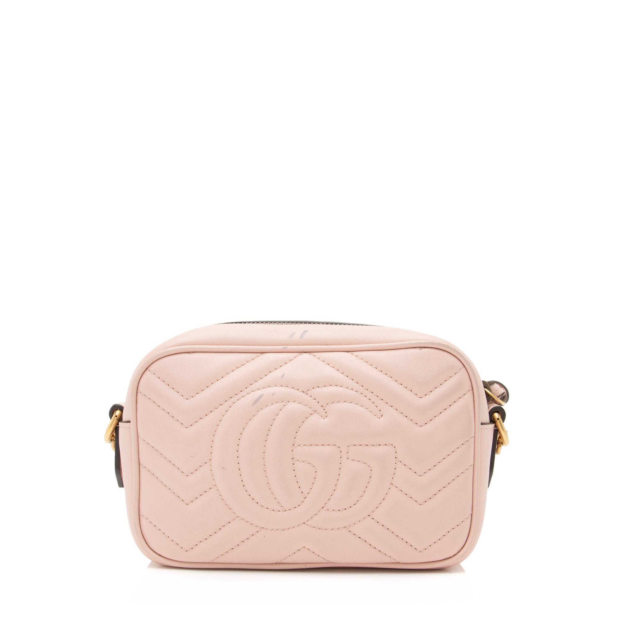 Gucci Matelasse Leather GG Marmont Mini Bag (SHF-23886)