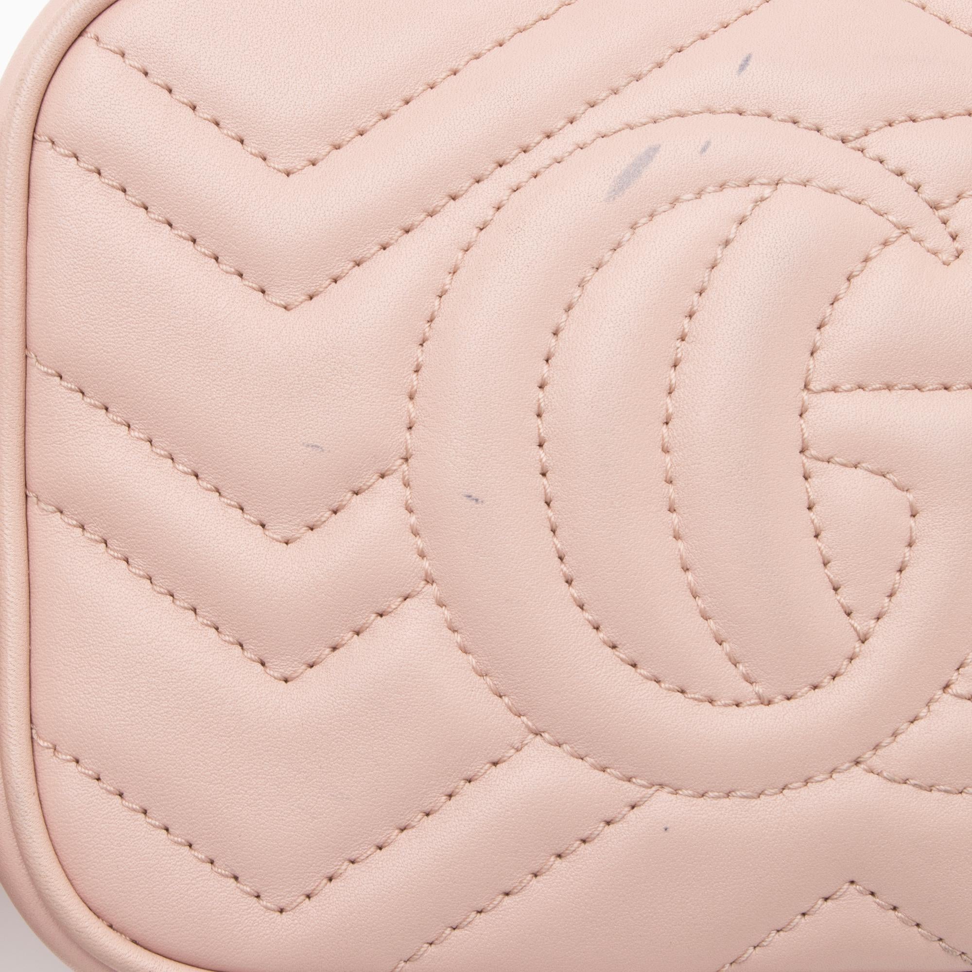 Gucci Matelasse Leather GG Marmont Mini Bag (SHF-23886)