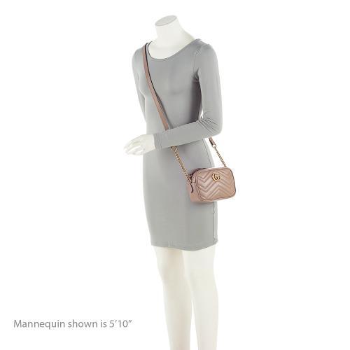 Gucci Matelasse Leather GG Marmont Mini Bag (SHF-joOG1O)