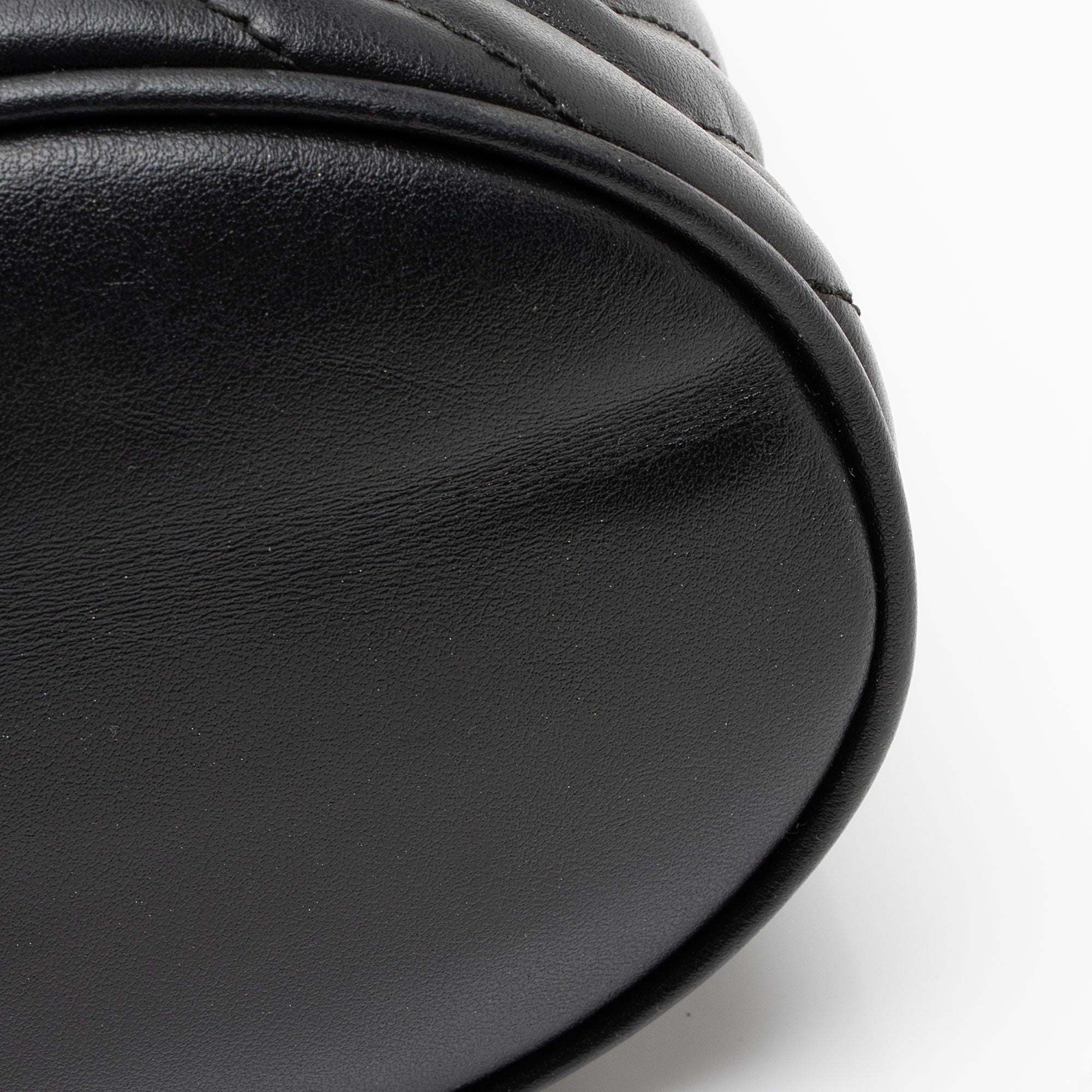 Gucci Matelasse Leather GG Marmont Mini Bucket Bag