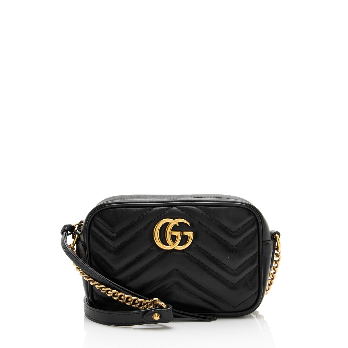 Gucci Matelasse Leather GG Marmont Mini Camera Bag