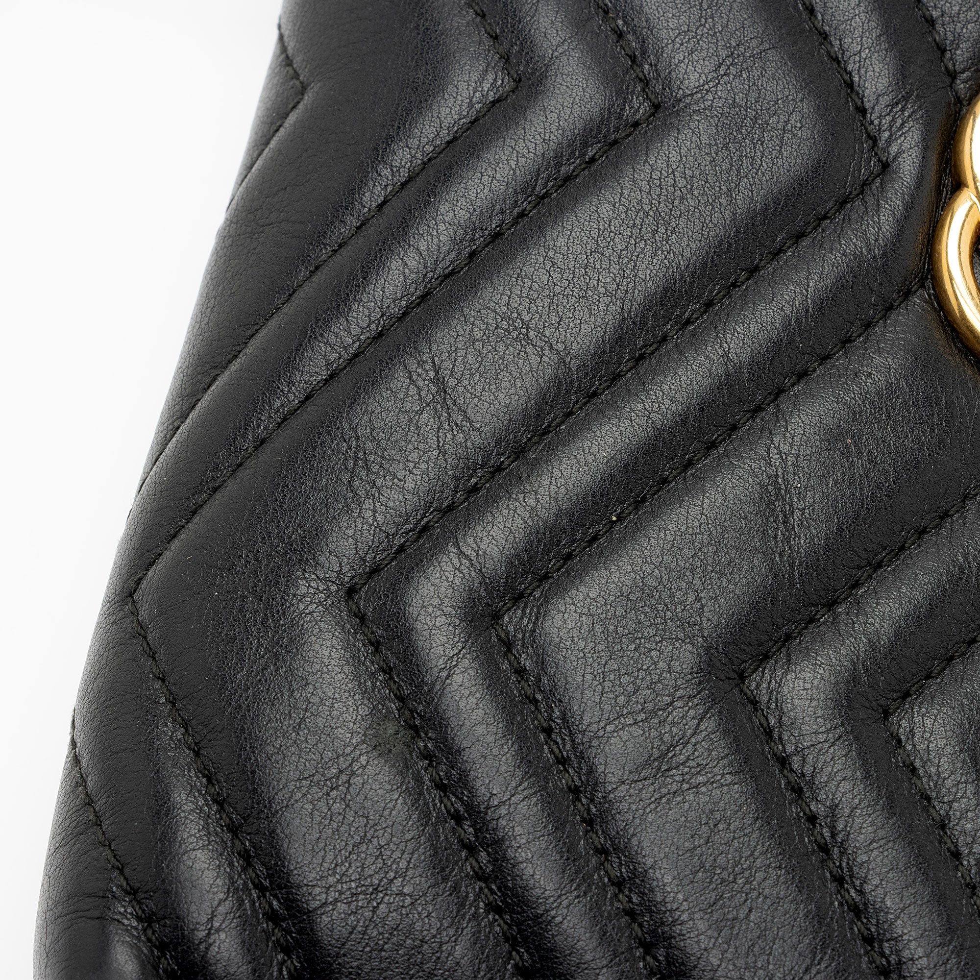 Gucci Matelasse Leather GG Marmont Mini Chain Bag (SHF-CwKDsc)